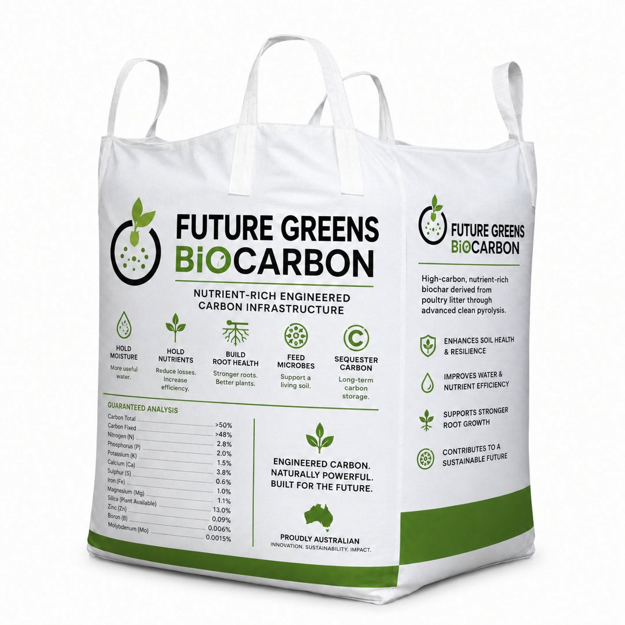 Bulk BIOCARBON - Premium grade - Nutrient Loaded