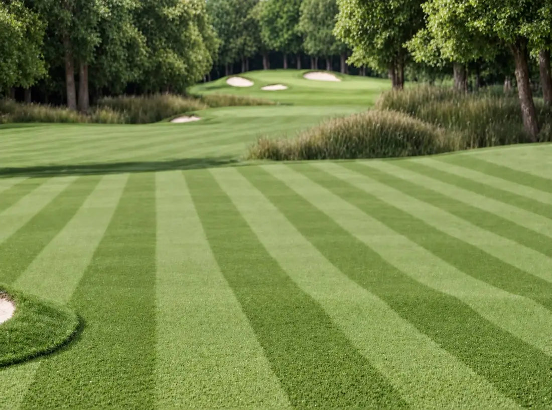 Sand-based golf turf landscape.