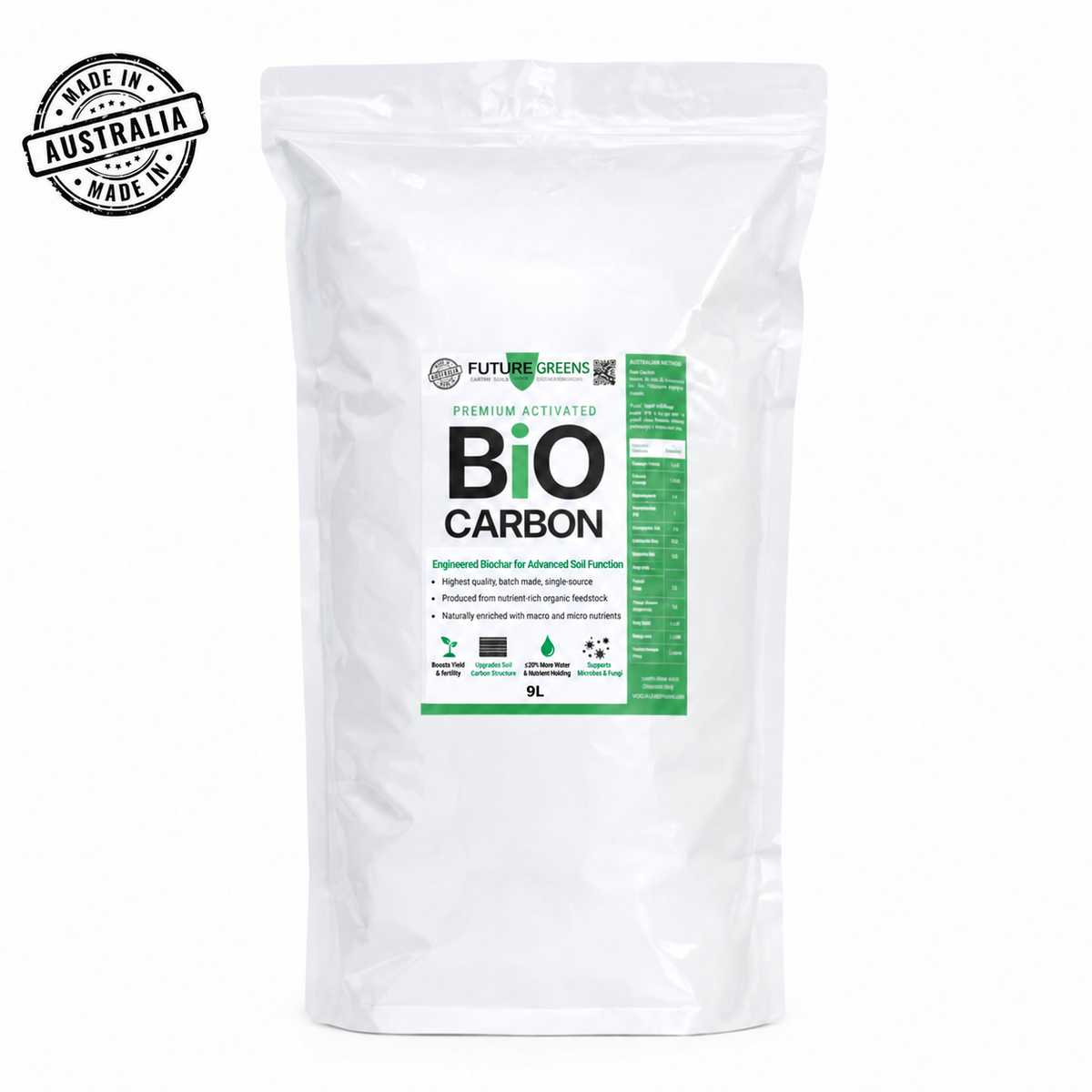 BIOCARBON - Premium Biochar (Engineered Carbon for Soil)