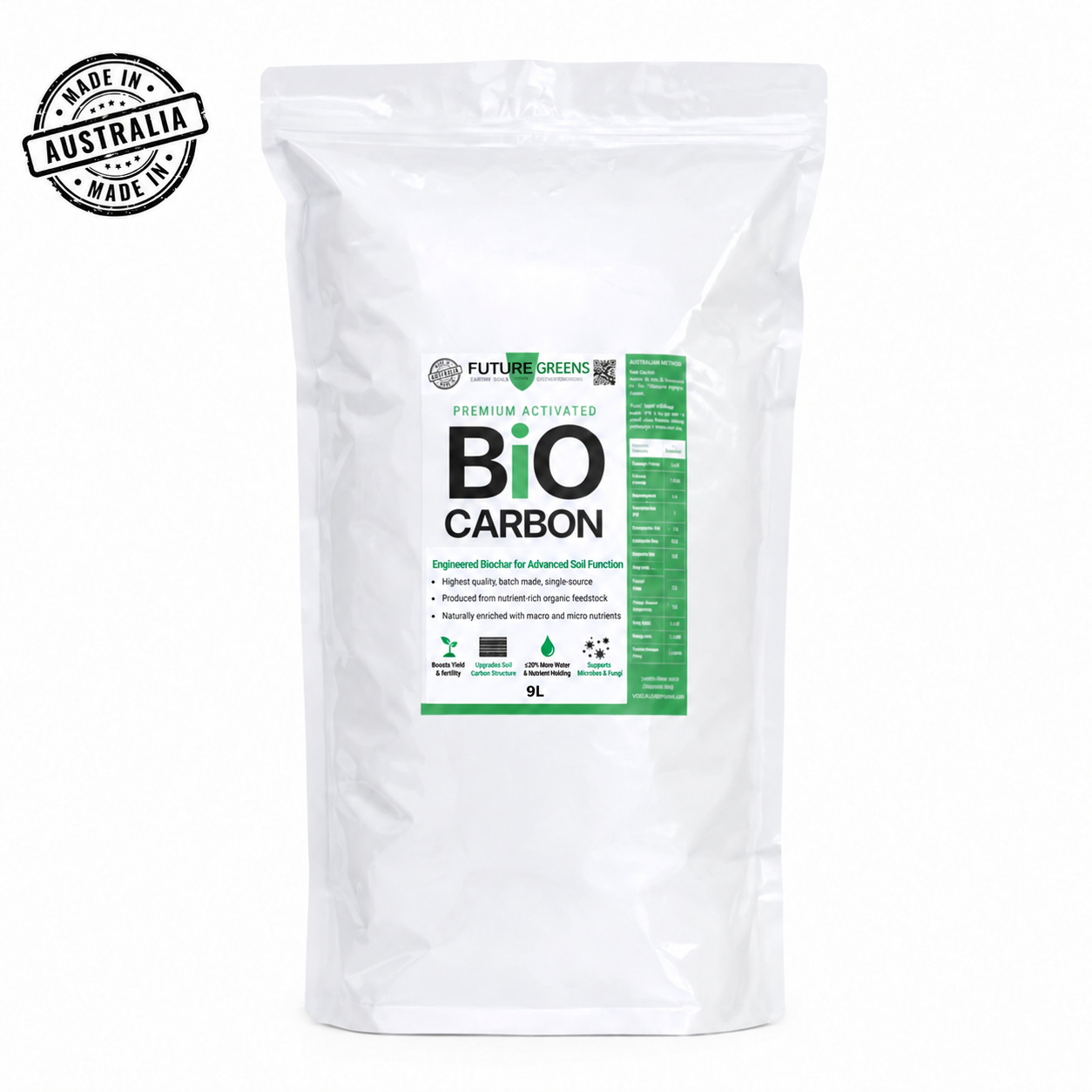 BIOCARBON - Premium Biochar (Engineered Carbon for Soil)